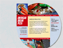 Tablet Screenshot of americandreampizzapdx.com